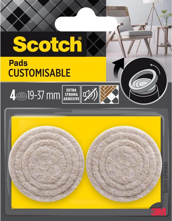 Produktbild Scotch Stuhlbeingleiter (Filzgleiter, 4 Stück)