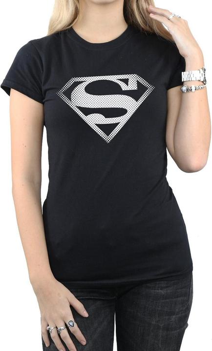 Actual product image Womens/Ladies Superman Spot Logo Cotton T-Shirt (L)