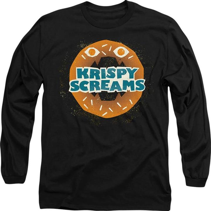 Actual product image Monsters at Work Unisex Adult Krispy Screams Doughnut T-Shirt (S)