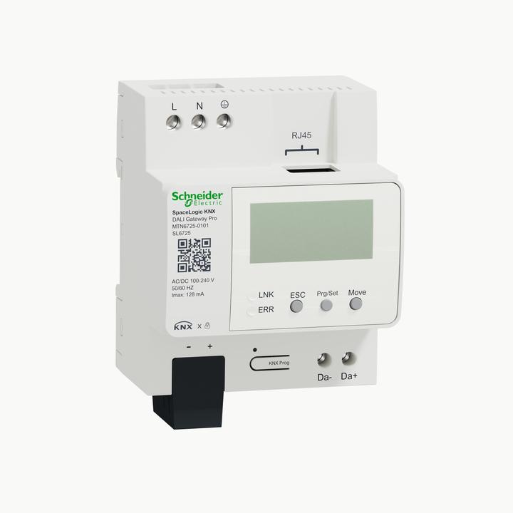 Actual product image Schneider Electric SpaceLogic KNX MTN6725-0101 DALI Gateway Pro 1ch DALI 2.0