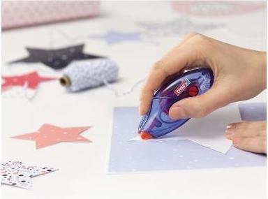 Actual product image tesa Disposable adhesive roller Permanent ecoLogo
