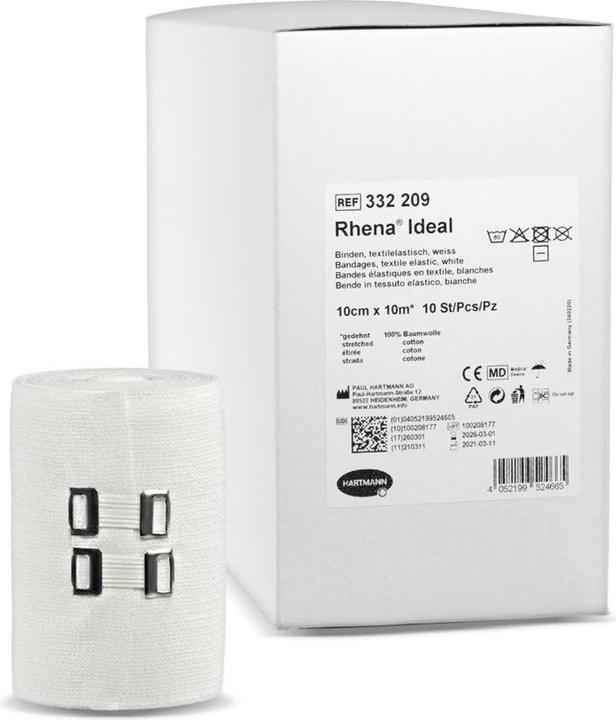 Immagine prodotto Rhena Benda elastica ideale 10cmx10m bianca 10 pezzi