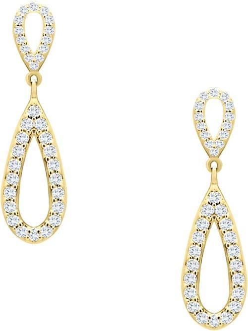 Actual product image Candy Brio earrings, 925 sterling silver, gold-plated (925 sterling silver, 18k gold-plated)