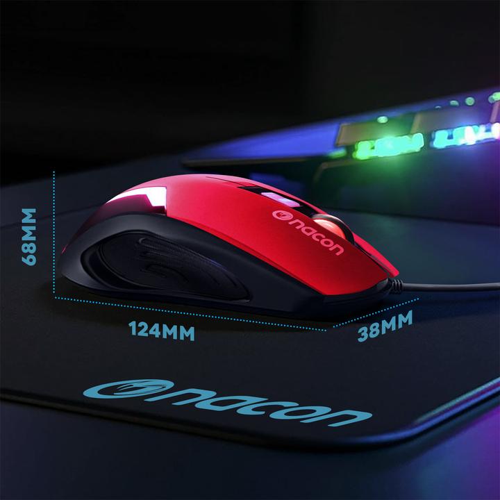 Actual product image Nacon Gaming GM-105 Optical Gaming Mouse - red (PC) (Cable)