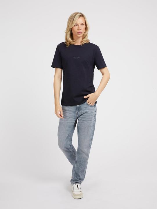 Produktbild Guess t-hirt mit rundhalauchnitt, damen gue aidy cn (S)