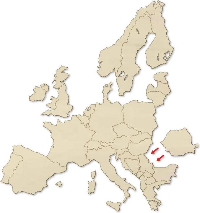 Trenddeko Carte de l'Europe