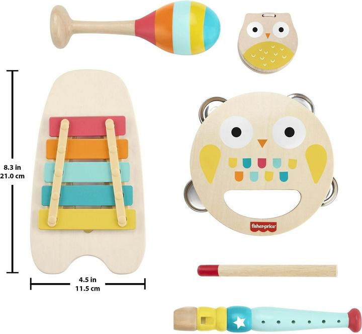 Image du produit Fisher-Price Coffret musical en bois (Multilingue)