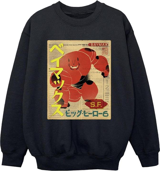 Disney Big Hero 6 Baymax Baymax Newspaper Sweatshirt Jungen
