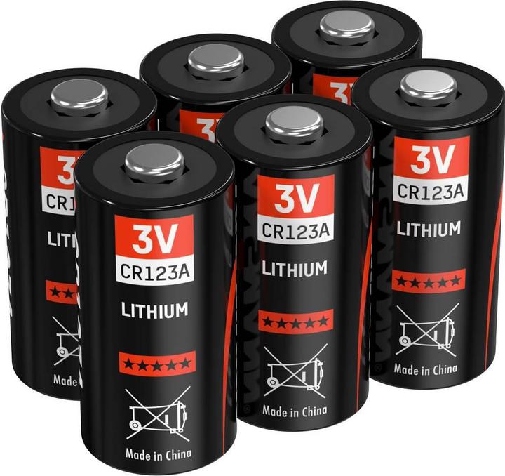 Actual product image Ansmann Photo battery CR-123A Lithium C (6 pcs., CR123A, 1375 mAh)