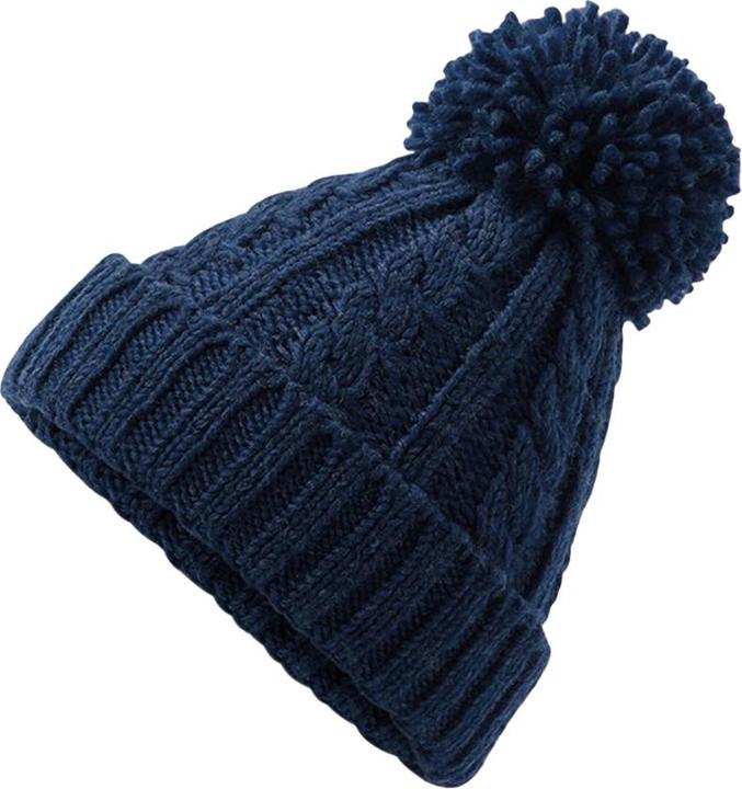 Actual product image Beechfield Unisex Adult Melange Cable Knit Beanie
