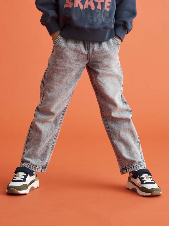 Immagine prodotto Vertbaudet Weite Jungen Jeans mit Dehnbund, Bundweite verstellbar (140)