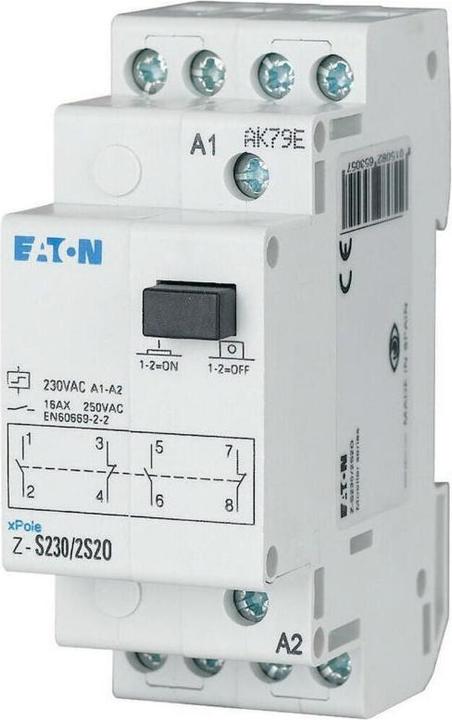 Produktbild Eaton MOE Z-S230/2S2O Stromstossschalter, 230V 50Hz, 2S+2Ã