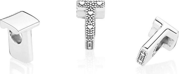 Actual product image Pandora Letter T Charm (Silver)
