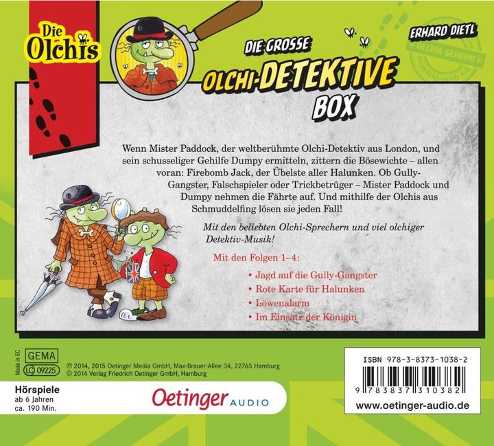 Produktbild Die grosse Olchi-Detektive-Box (Benjamin Dittrich, Frank Jordan, Peter Kirchberger, Markus Langer, Kai Henrik Möller, Deutsch)