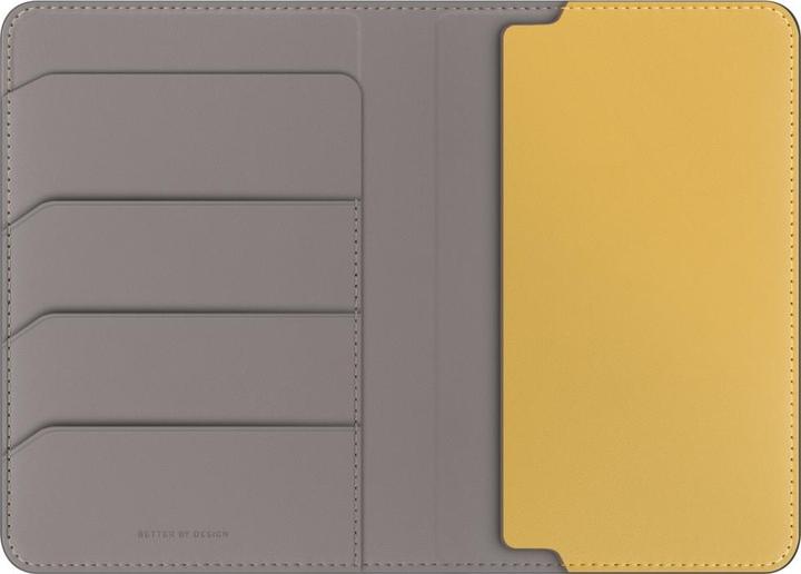 Actual product image Uniq Belmont RFID Blocking Passport Case - Grey/Yellow