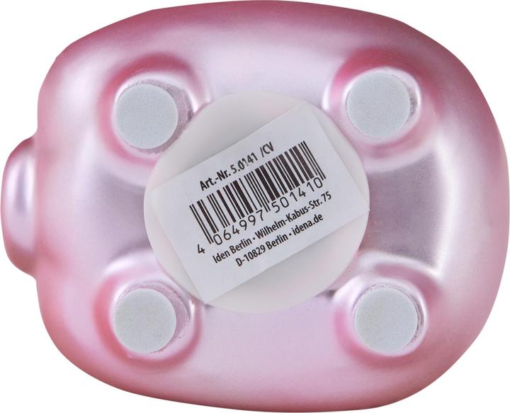 Actual product image Idena Piggy bank pink metallic 7x7x8cm (7 x 7 x 8 cm)