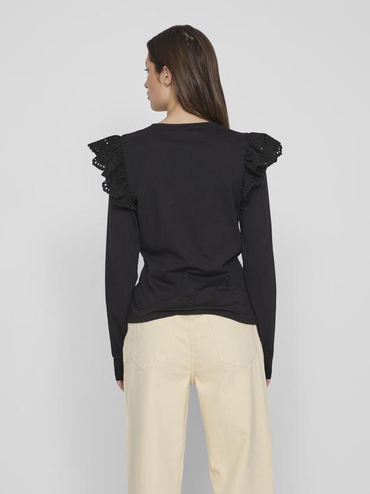 Actual product image Vila Lace shoulder top with long sleeves (S)