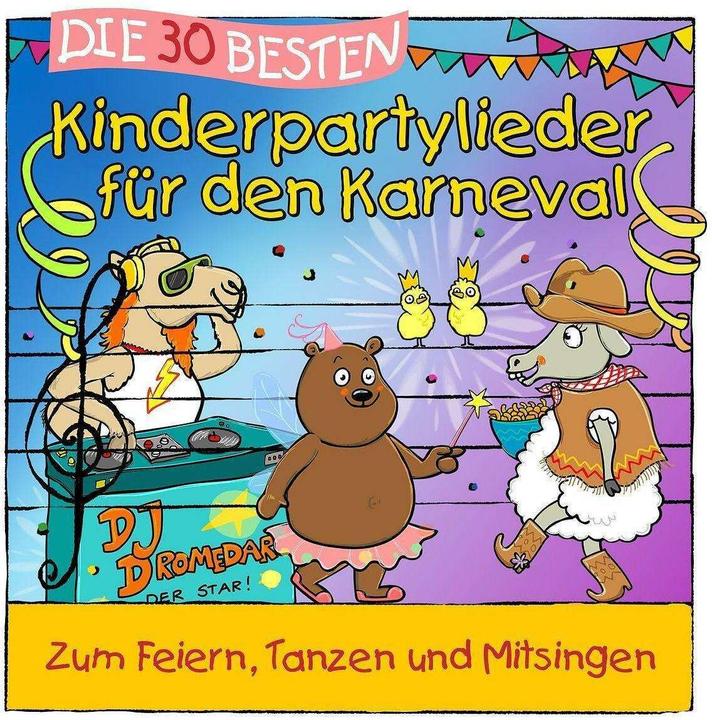 Image du produit Les 30 meilleures chansons de fête pour enfants pour le carnaval (Les grenouilles de la crèche, Simone Sommerland, Karsten Bonheur, Allemand)