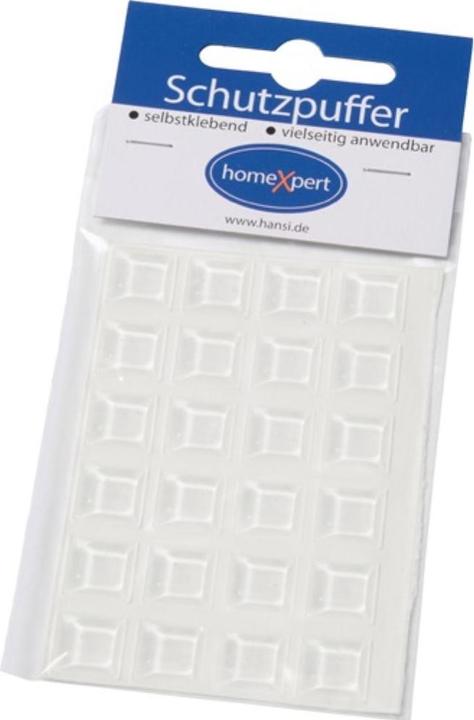 Image du produit Hansi-Siebert Butoir de protection Clear 12,7 mm plastique transparent carré autocollant (Curseurs en plastique, 24 pièce(s))