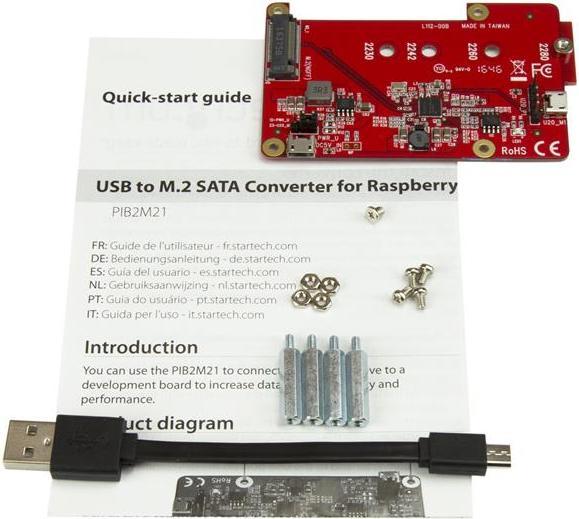 Image du produit StarTech M.2 Sata Raspberry Pi Adapter