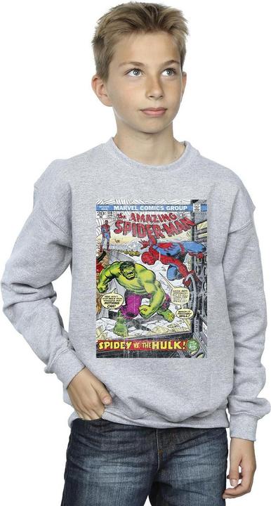 Image du produit - Sweat SPIDER-MAN VS HULK COVER - Garçon (116)