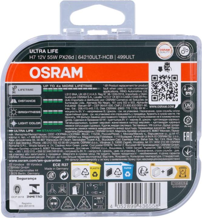 Image du produit Osram Ultra LIfe (H7)