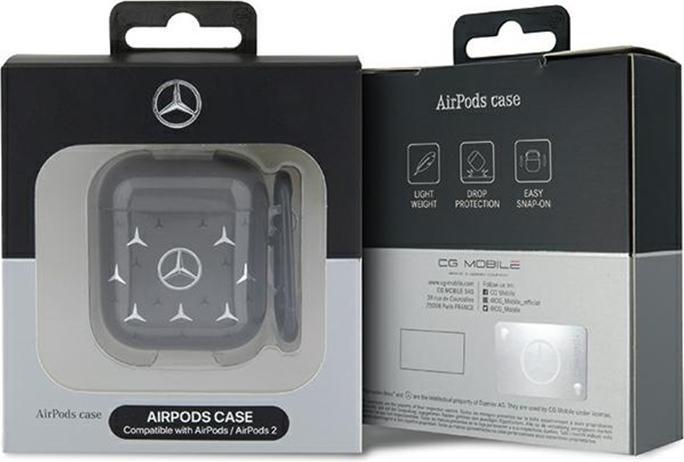 Produktbild Mercedes-Benz Mercedes MEA28DPMGS AirPods 1/2 cover czarny/black Large Star Pattern (Kopfhörer Tasche)