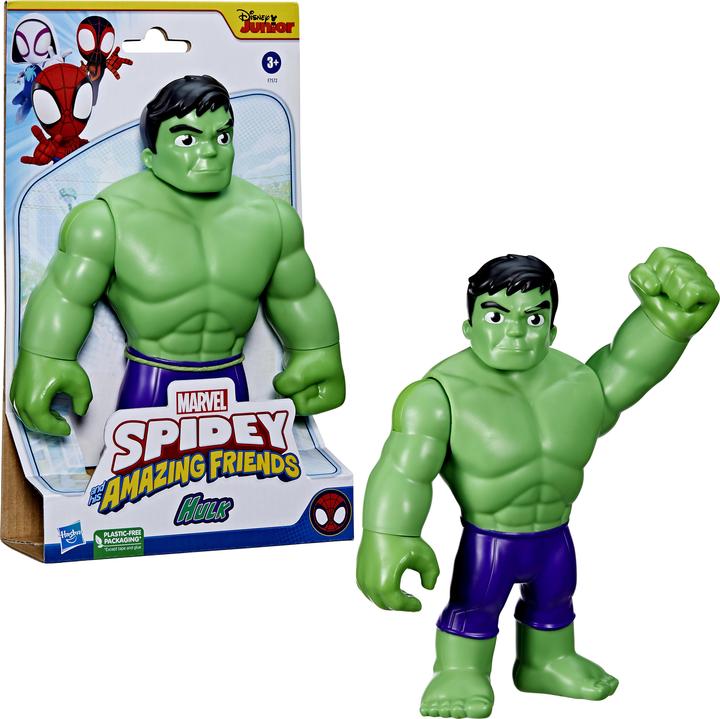 Image du produit Hasbro Spidey and His Amazing Friends super grande figurine de 22,5 cm Hulk, jouet de super-héros, V