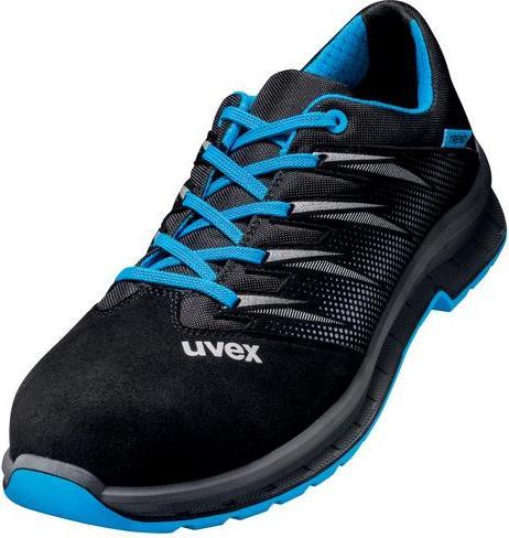 Productafbeelding Uvex Safety 2 trend lage schoenen S2 69398 blauw, zwart breedte 11 maat 51 (S2, 51)