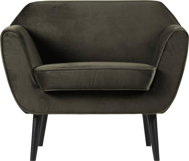 Productafbeelding Woood Fauteuil Rocco Fluweel Warm Groen