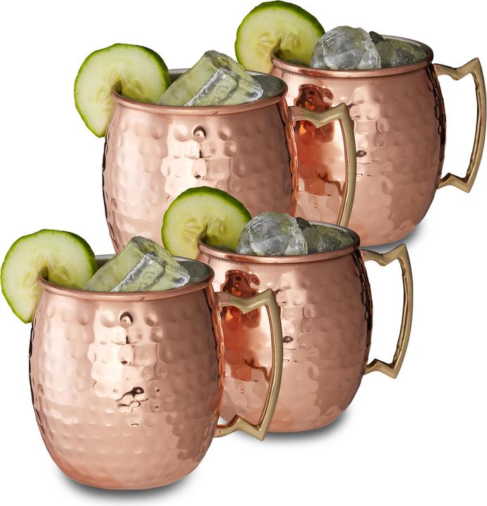 Productafbeelding Relaxdays Mok (5 dl, 4 x, Moscow Mule Mok)