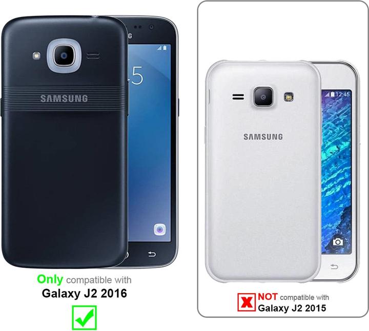 Immagine prodotto Cadorabo Copertura in TPU glitter (3 pezzi) (Samsung Galaxy J2 2016)