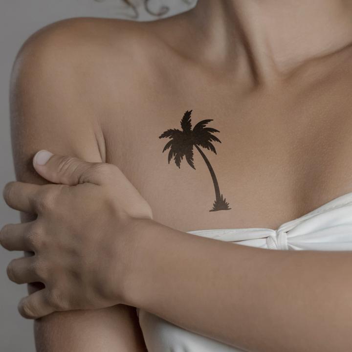 Produktbild minink Temporäres Tattoo – Palme ausgefüllt