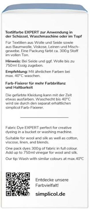 Actual product image Simplicol Textile colour expert (Gentian blue, 150 ml)