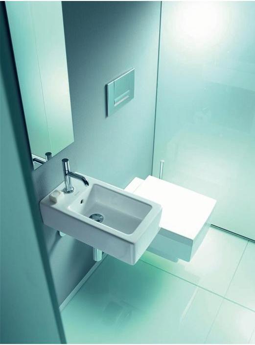 Produktbild Duravit Handwaschbecken VERO m ÜL HLB 250x450mm 1 Hahnloch weiss WG (450 mm, 250 mm)