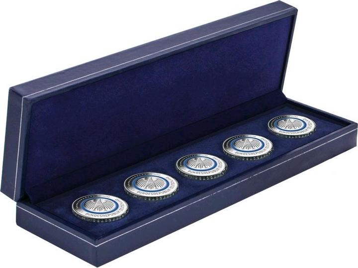 Image du produit Safe Coffret à pièces bleu foncé, il suffit d'insérer la pièce pour qu'elle soit prête, par exemple pour