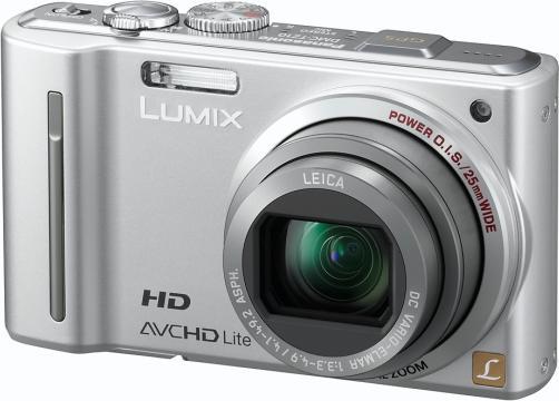 Panasonic Lumix TZ10, 12MPixel, 12xWW-Zoom, GPS, Silber (1/2,3'')