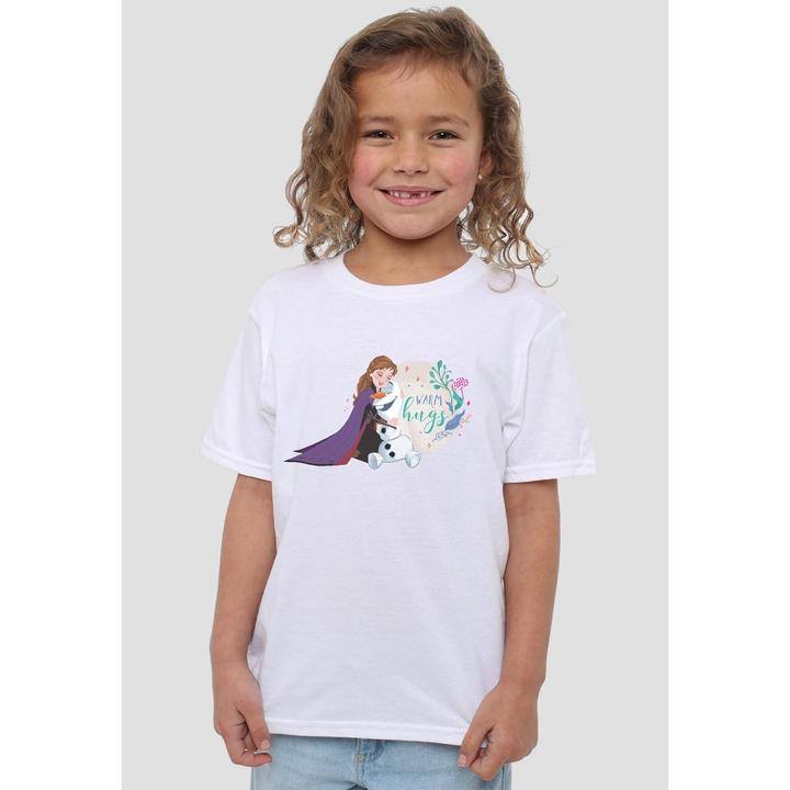 Actual product image Disney Frozen Childrens/Kids Like Warm Hugs Anna Olaf T-Shirt (152, 158)