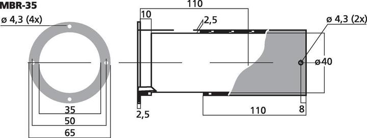 Immagine prodotto Monacor Tubo bass reflex SV=9