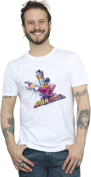 Actual product image Mens Guardians Of The Galaxy Abstract Star Lord T-Shirt (XL)