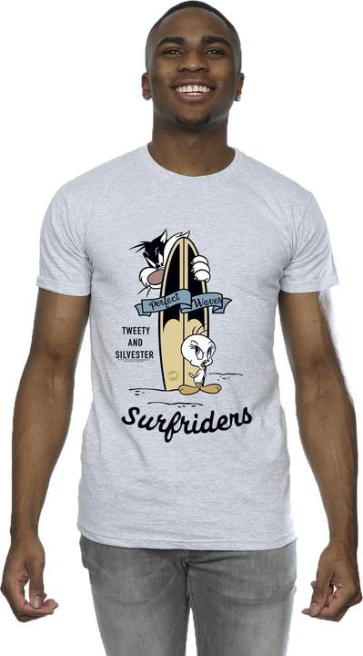 Image du produit Looney Tunes - T-shirt TWEETY AND SYLVESTER PERFECT WAVES - Homme (L)