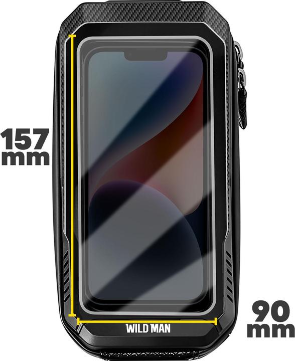 Image du produit Wildman Sacoche de vélo E10S, volume total 1L (1 l, Sacoche de guidon)