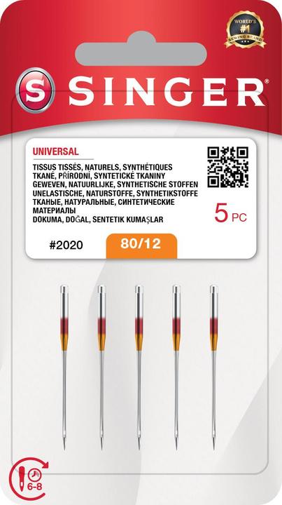 Singer Ago N2020 -12/80 Blister 10 pezzi.