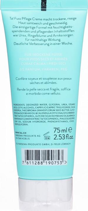 Produktbild Tal Fuss Pflege Creme (Fusscrème & Fussgel, 75 ml)