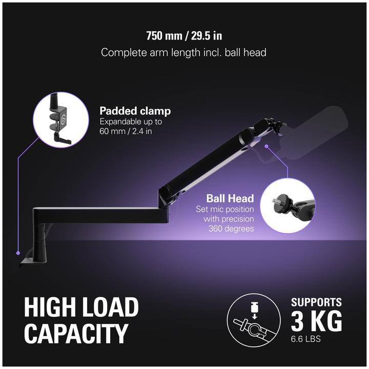 Image du produit Elgato Wave Mic Arm Pro