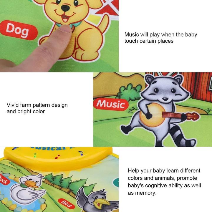Immagine prodotto Activity Board Tappetino musicale per bambini 60 x 39 cm, tastiera da pavimento per bambini, tappetino per
