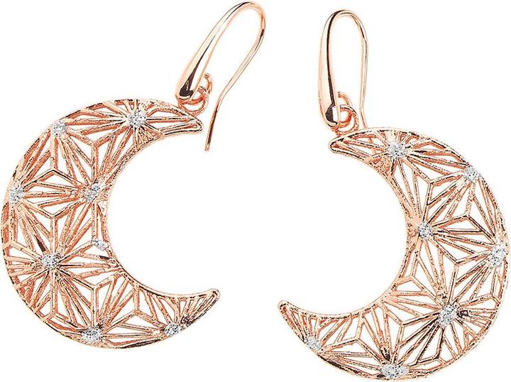 Produktbild Ottaviani Rhodium-plated bronze earrings with silver glitter (Rhodium-plattierte Bronze)