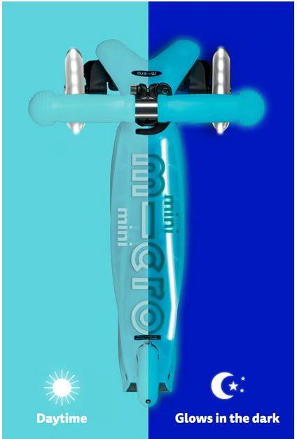 Produktbild Micro Scooter Mini Deluxe Glow Plus LED Blau