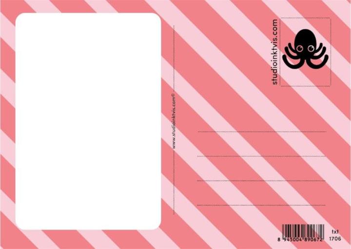 Actual product image Studio Inktvis Postcard Fuck Social Media