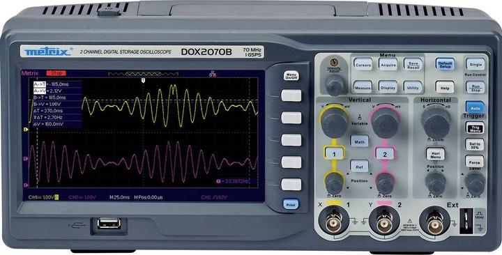 Actual product image Metrix Chauvin Arnoux digital table oscilloscope with 2 channels (CAT II 300V)